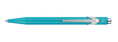 Balpen caran d'ache colormat-x 849 turquoise | 2 stuks
