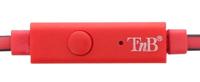 T'nB ESBCRD BE-COLOR in-ear stereo-hoofdtelefoon, voetgangerset, rood - thumbnail