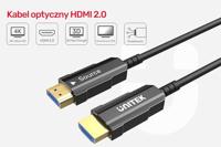 UNITEK HDMI KABEL 2.0 4K 60HZ AOC 10M - thumbnail