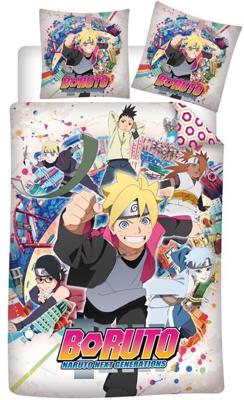 Boruto dekbedovertrek Team 140 x 200 cm - polyester Boruto dekbedovertrek Team 140 x 200 cm - polyester