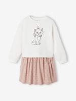 Jurk van twee materialen DISNEY ANIMALS® Marie de Aristokatten roze (poederkleur) - thumbnail
