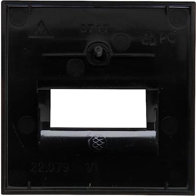 KOPP - Afdekplaat/Centraalplaat - Athenis HK07 - 2-voudig UAE/UTP - Mat Zwart