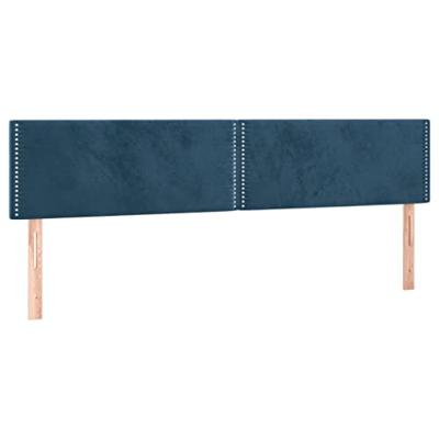 Bedframe zonder matras 120x190 cm fluweel donkerblauw