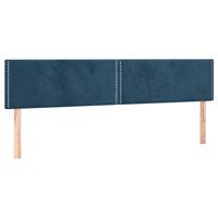 Bedframe zonder matras 120x190 cm fluweel donkerblauw - thumbnail