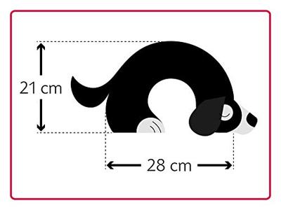 Leschi Verwarmingskussen Bobby de hond - zwart/zwart