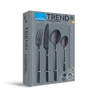Amefa vintage bestekset 16-delig zwart