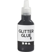 Creativ Company Glitterlijm, zwart, 25 ml/ 1 fles - thumbnail