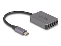 DeLOCK 91009 geheugenkaartlezer USB 3.2 Gen 1 (3.1 Gen 1) Type-C Grijs - thumbnail