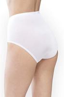 Lights dames tailleslip viscose - Hoog Katoenen dames ondergoed wit en zwart - thumbnail