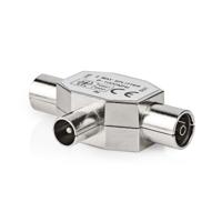 Coaxsplitter | IEC (Coax) Male - 2x IEC (Coax) Female | Metaal - thumbnail