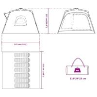 Gezinstent 7-persoons snelontgrendeling groen - thumbnail