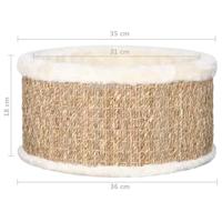 Kattenmand rond 36 cm zeegras - thumbnail