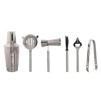 Cocktail Set Home ESPRIT Gouden Zilverkleurig Roestvrij staal 22 x 22 x 21 cm - thumbnail