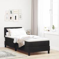 Boxspring bed met hoofdeinde Zwart 80 x 200 cm Fluweel - thumbnail