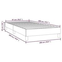 Boxspringframe fluweel donkergroen 100x200 cm - thumbnail