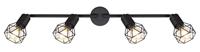 Globo Design plafondlampXara I 4-lichts zwart - 54802S-4 - thumbnail