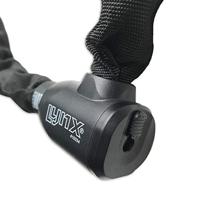 Lynx kettingslot art-2 100cmx9.0mm nylon hoes zwart op kaart - thumbnail