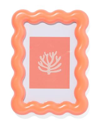 HEMA Fotolijst 10x15cm koraal hout golven (koraalroze)