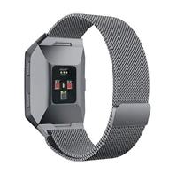 Fitbit Ionic Milanese bandje - Maat: Large - Antraciet Grijs - thumbnail