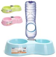 Nobleza Voer- en drinkbak met waterreservoir - thumbnail