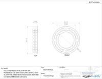 FAG 1216TV zelf-uitlijnend lager, dubbele rij, open, polyamide/nylon kooi, normale klaring, metrisch, 80mm ID, 140mm OD, 26mm breedte, 5000 rpm maximale rotaionale snelheid, 3800lbf statische laadcapaciteit, 9000lbf dynamische laadcapaciteit - thumbnail