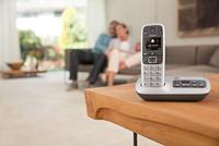 Gigaset draadloze telefoon dect zwart / zilver met antwoordapparaat e560a - thumbnail