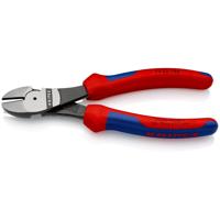 Knipex Kracht-zijsnijtang zwart geatramenteerd met meer-componentengrepen 180 mm - 7402180 - thumbnail
