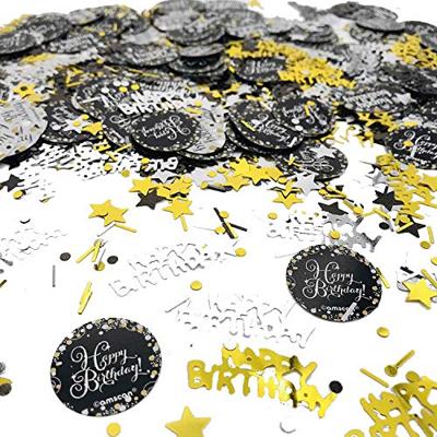 Happy Birthday Hangdecoratie Swirl Mix Goud