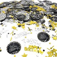 Happy Birthday Hangdecoratie Swirl Mix Goud - thumbnail