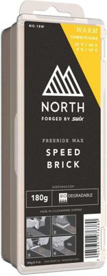 Swix North Speedbrick Wax Warm Geel 0/10 Celcius 180gr