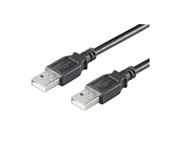 Microconnect USB 2.0, M/M, 0,5 m USB-kabel 0,5 m USB A zwart