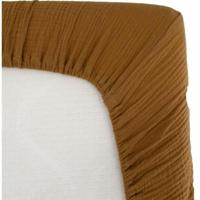 Inbakerhoeslaken - DOMIVA - AU FIL DE L'EAU - Karamel - 70 x 140 cm - thumbnail