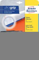 Rugetiket avery smal 38x192mm zelfklevend rood - thumbnail