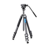 Leofoto Manba LV-323C Statief + vloeistofkop BV-10 - thumbnail