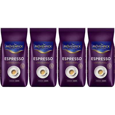 Mövenpick Espresso - koffiebonen - 4 x 1 kilo
