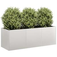 VidaXL Plantenbak 120x40x40 cm roestvrij staal - thumbnail