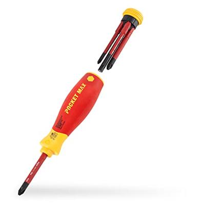 Wiha 45296 | PocketMax® electric | Schroevendraaier met bitmagazijn | 4 slimbits - 45296 - thumbnail