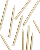 HEMA Taartkaarsjes 16cm goud - 10 stuks (goud) - thumbnail