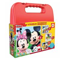 Set van 4 Puzzels Disney Mickey Mouse Progressive Educa 4 Onderdelen 40 Onderdelen (12-16-20-25 pcs) - thumbnail