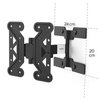 Hama TV-Muurbeugel voor Beeldscherm 48-122 cm Zwart - thumbnail