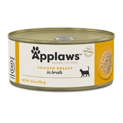 APPLAWS Chicken breast in broth - nat kattenvoer - 156g
