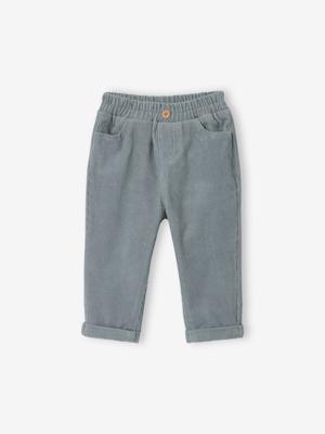 Corduroy babybroek grijsblauw