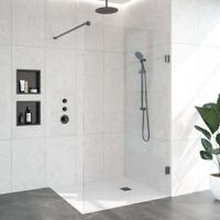 Inloopdouche Compleet Just Creating Profielloos 120 cm Gunmetal Sanitop - thumbnail