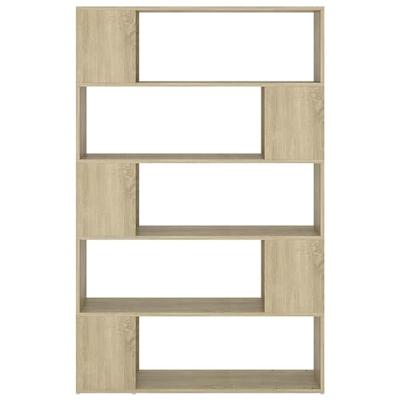 Boekenkast/kamerscherm 100x24x155 cm bewerkt hout sonoma eiken
