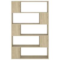 Boekenkast/kamerscherm 100x24x155 cm bewerkt hout sonoma eiken - thumbnail
