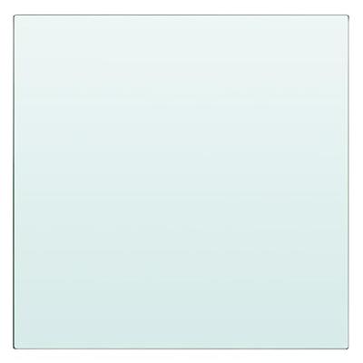 Wandschap transparant 30x30 cm glas