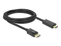 DeLOCK displayport > hdmi adapter (zwart, 2 meter) - thumbnail