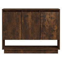 Dressoir 97x31x75 cm spaanplaat gerookt eikenkleurig - thumbnail