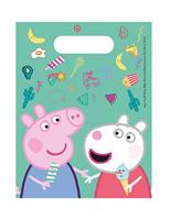 Globos Uitdeelzakjes peppa pig, 6st. - thumbnail