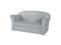 roba 2-zits bank voor kinderen (met armleuning, Grijs) - thumbnail